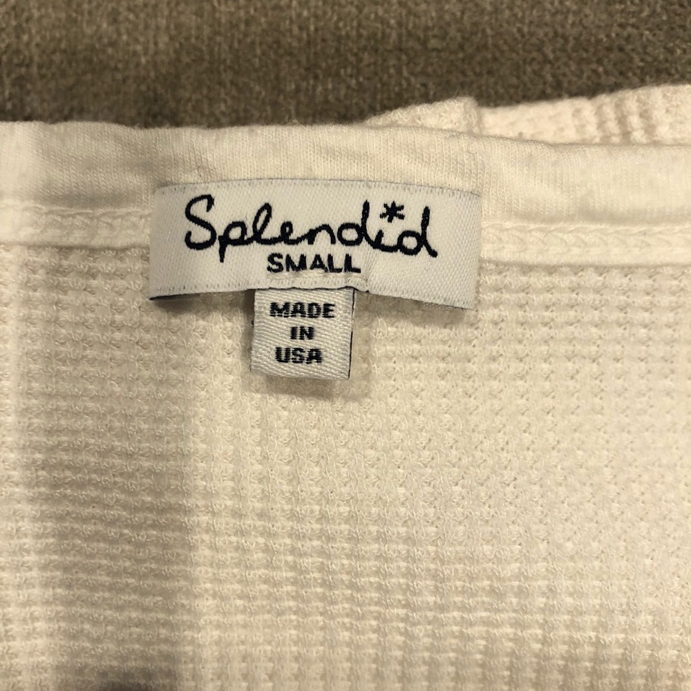 Splendid Women's Long Sleeve Tee - Cream